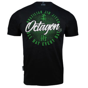 Octagon T-shirt Brazilian Jiu Jitsu Black