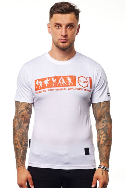 Octagon Combat Crew White T-Shirt