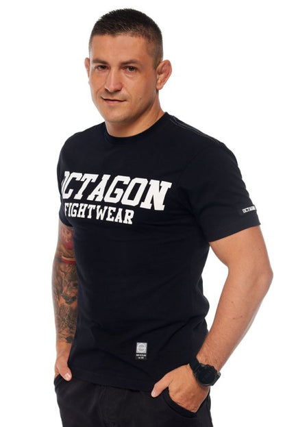 Octagon T-shirt FW Straight Black/White