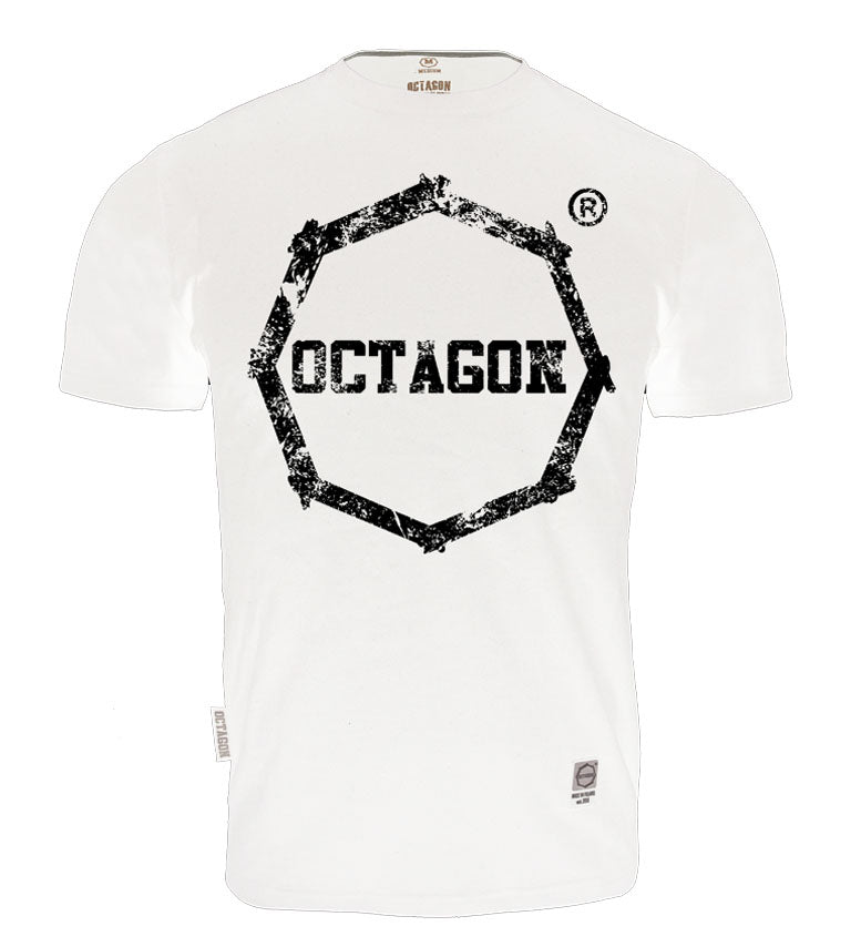 🥊 OCTAGON T-Shirt Logo Smash White