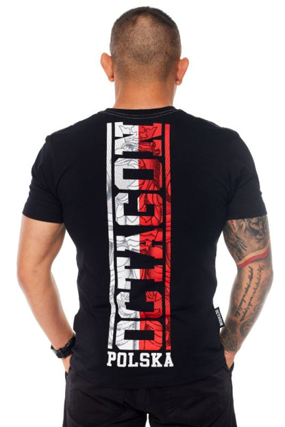 Octagon T-shirt Polska Biało-Czerwony