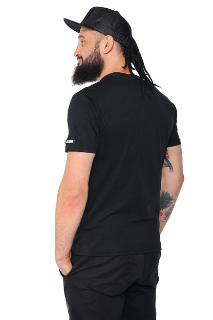 Octagon T-shirt Small Logo Black