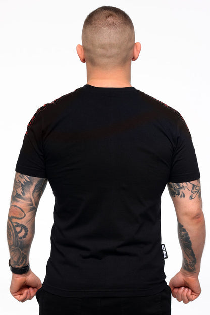 🥊 OCTAGON T-Shirt STRIPE Black/Red