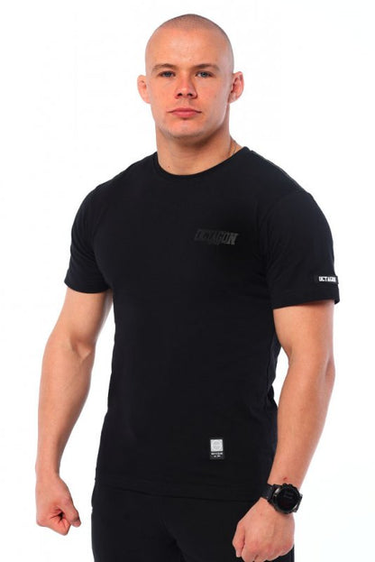 Octagon T-shirt Vertical Black/Black