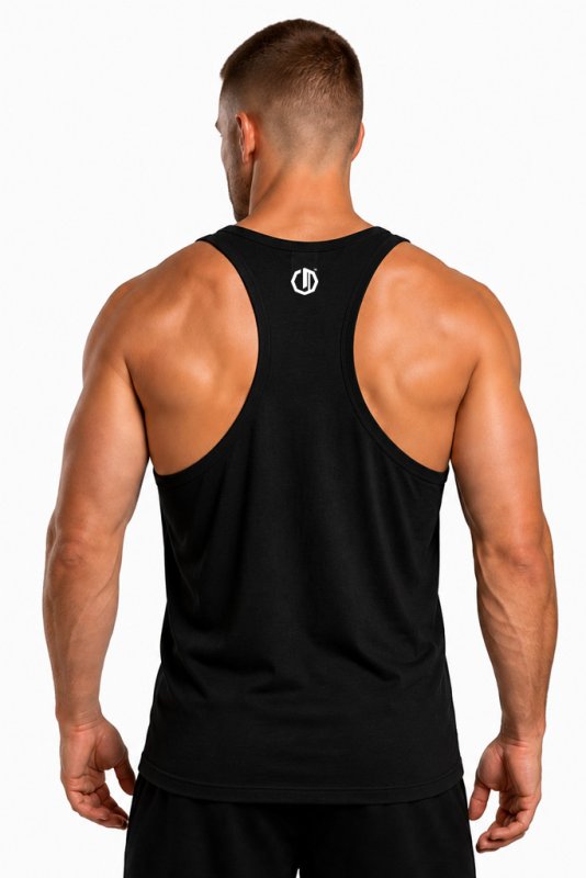 🖤🤍 Legion Octagon Small Logo Men's Cotton Tank Top – Black/White