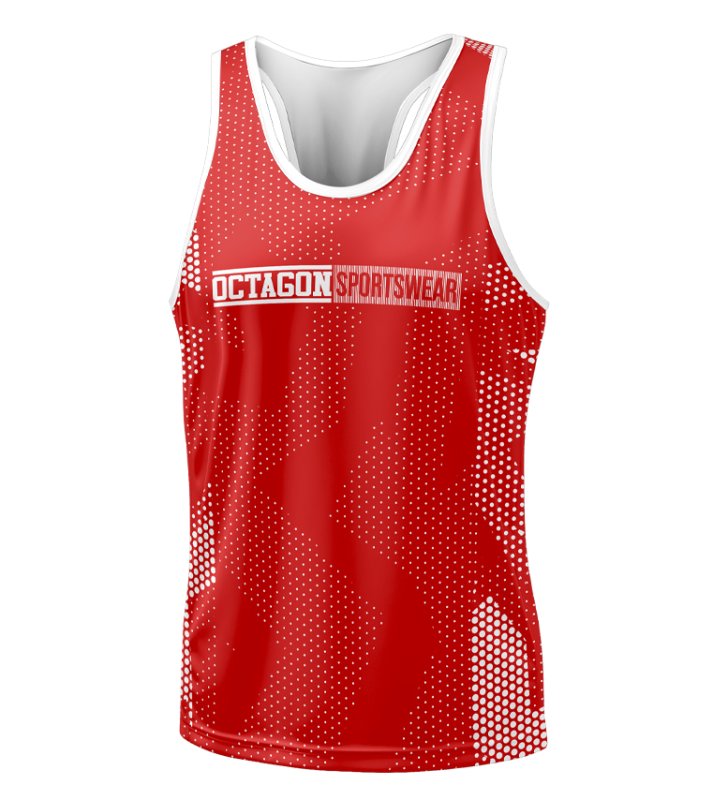 OCTAGON – Sports Tank Top ULTIMATE RED