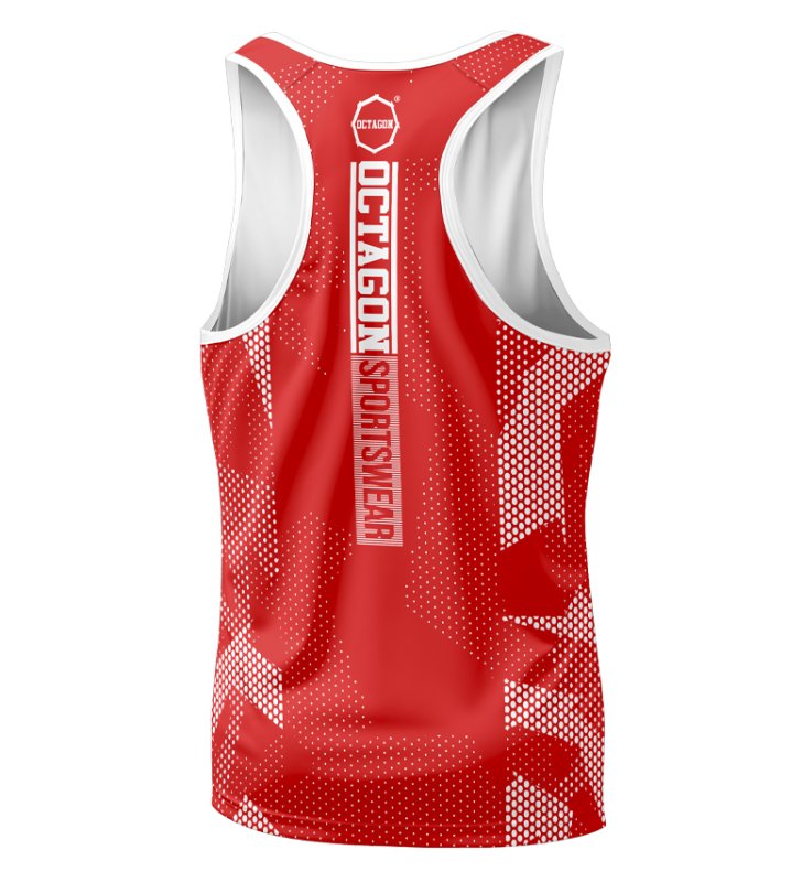 OCTAGON – Sports Tank Top ULTIMATE RED