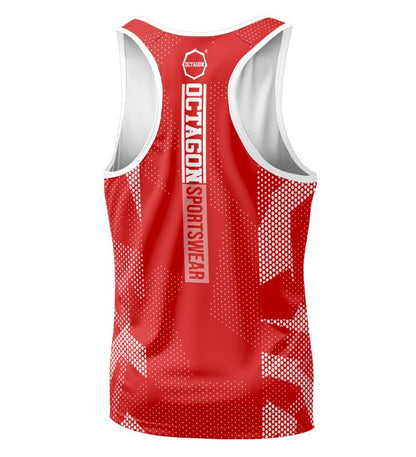 OCTAGON – Sports Tank Top ULTIMATE RED