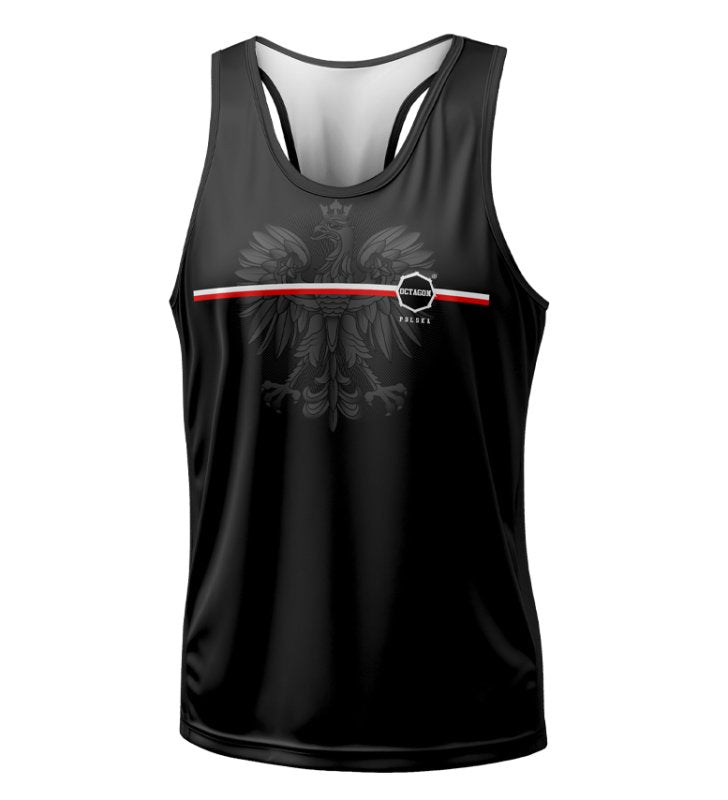 OCTAGON Sports Tank Top – Red & Black)