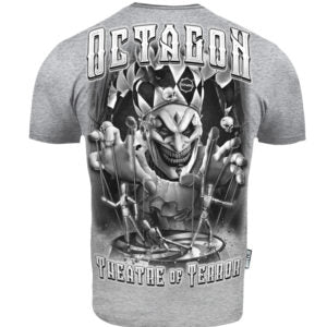Octagon T-shirt Theatre Of Terror Grey