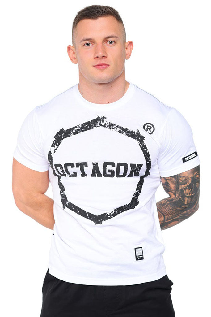🥊 OCTAGON T-Shirt Logo Smash White