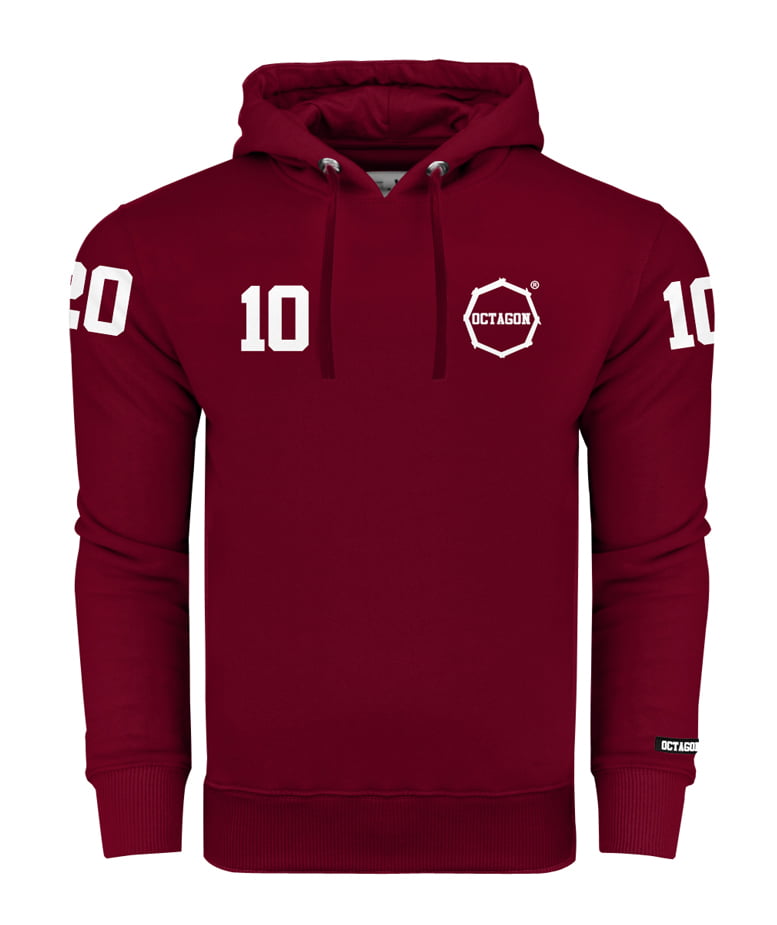 Sweatshirt Octagon "10" burgund Hoodie