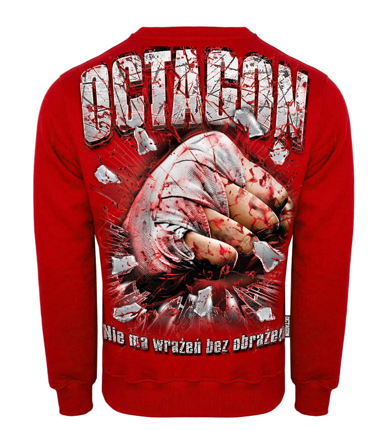 Sweatshirt Octagon Nie ma wrażeń bez obrażeń Red