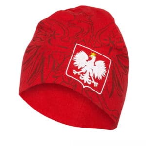 Winter Hat Octagon Polska Red
