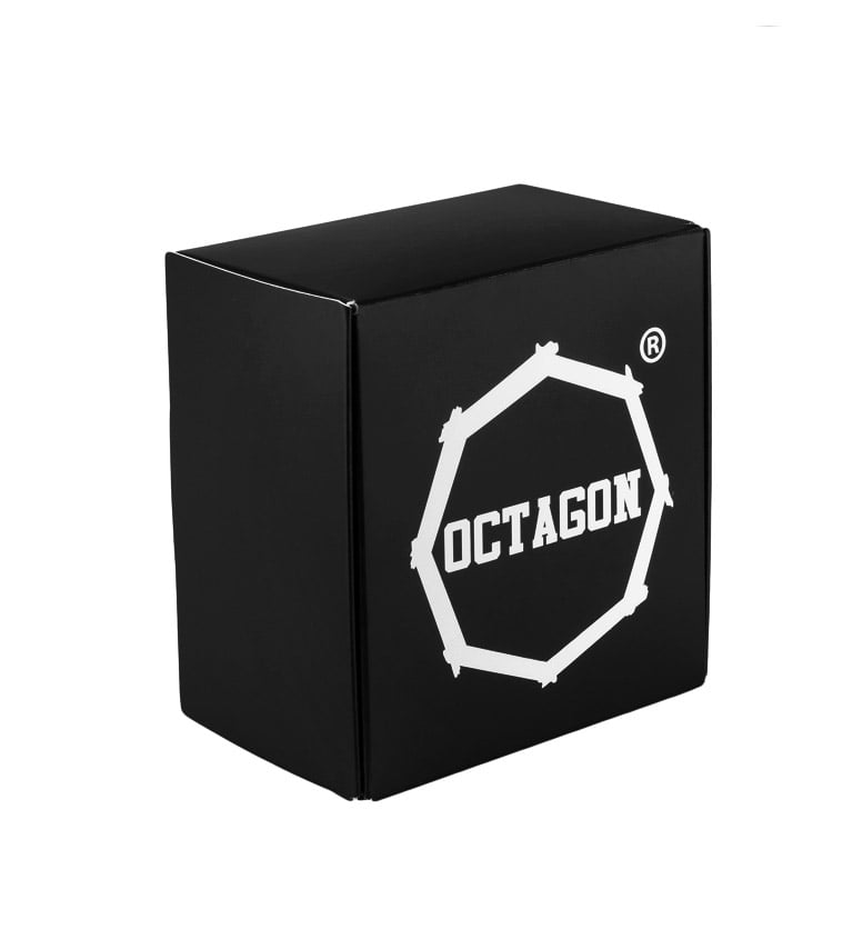 Socks Octagon White Black logo