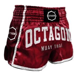Muay Thai Shorts Octagon Burgundy