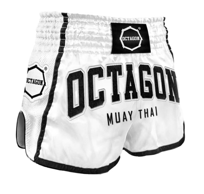 Muay Thai Shorts Octagon White