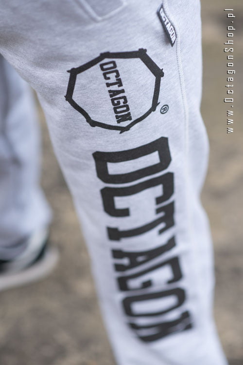 Trousers Octagon Big Logo Caption Grey