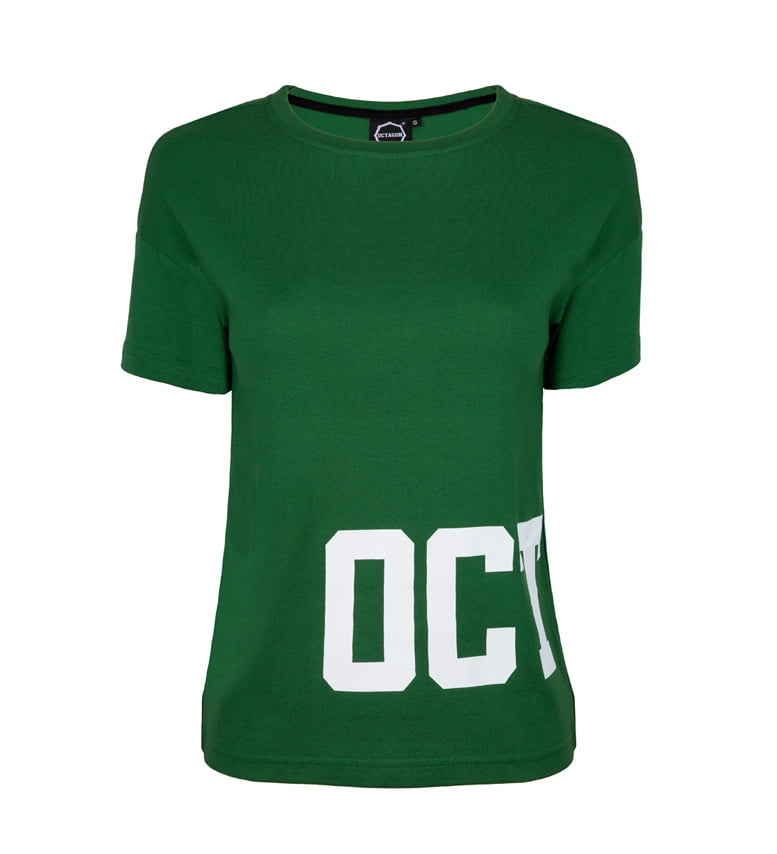 'Woman''s T-Shirt Octagon Dream Green'