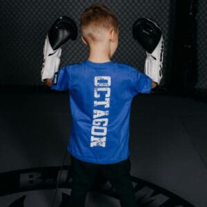 Kids T-shirt Octagon Fight Wear Blue