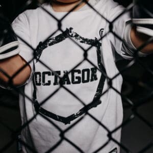 Kids T-shirt Octagon Logo Smash White