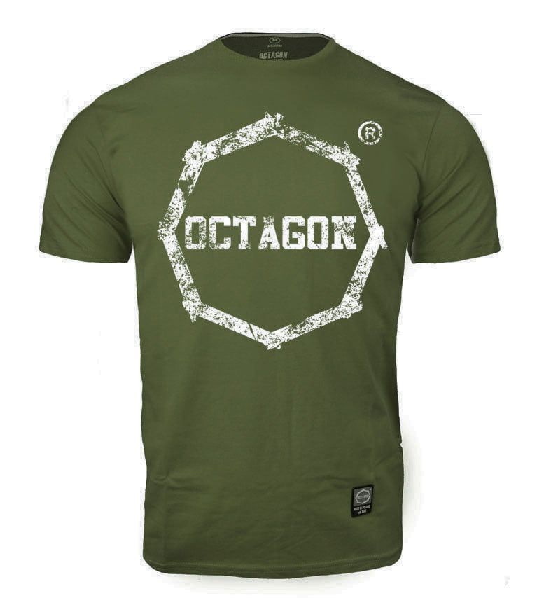 T-shirt Octagon Logo Smash khaki