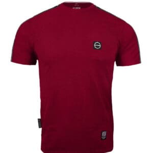T-shirt Octagon Stripe burgundy