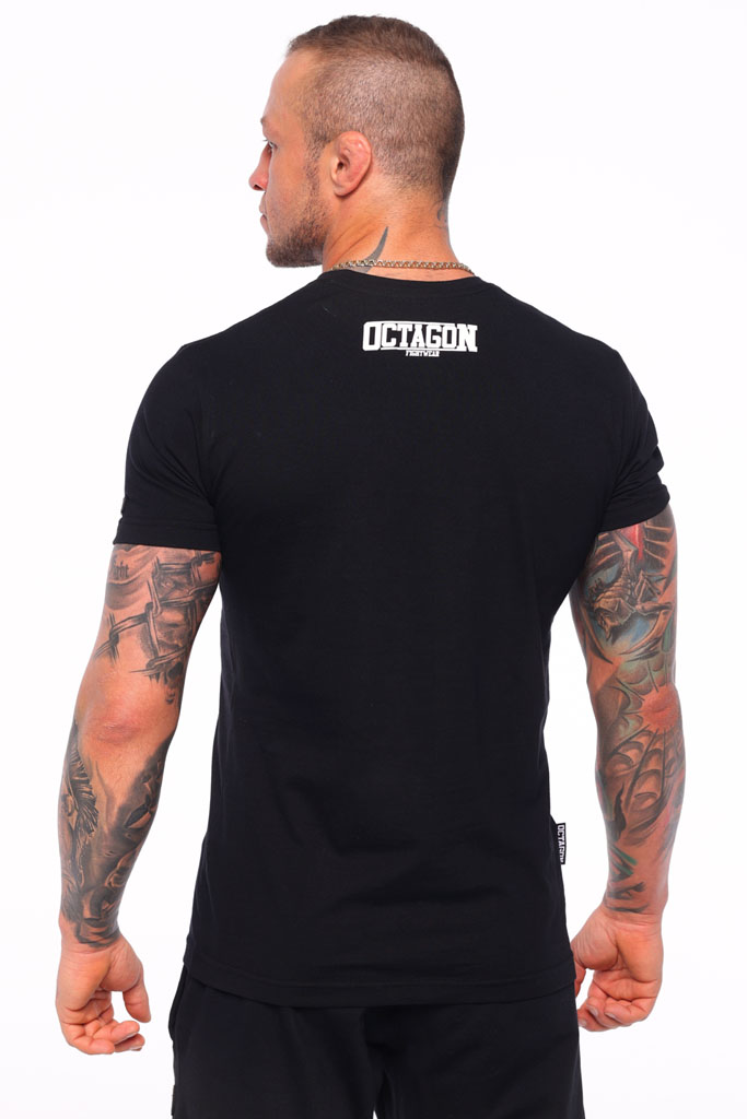 Men’s T-shirt Octagon Fight Wear Black/White – Octagon Shop UK – Streetware