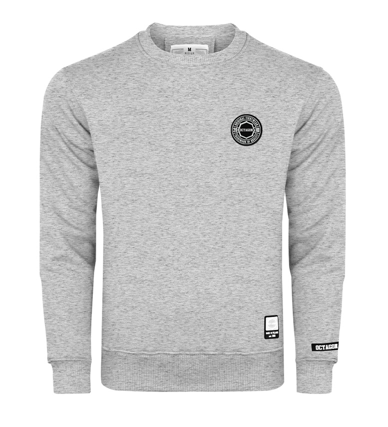 Men’s Sweatshirt Octagon CREST Grey – Octagon Shop UK – Streetware