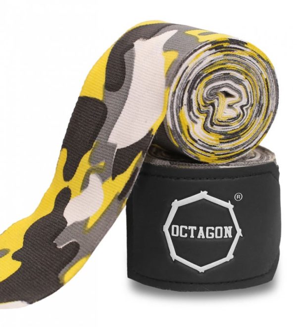 Handwraps Octagon Fightgear Supreme Basic yellow camo 3m