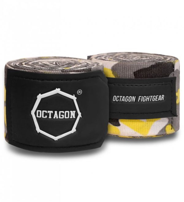 Handwraps Octagon Fightgear Supreme Basic yellow camo 3m - Image 3